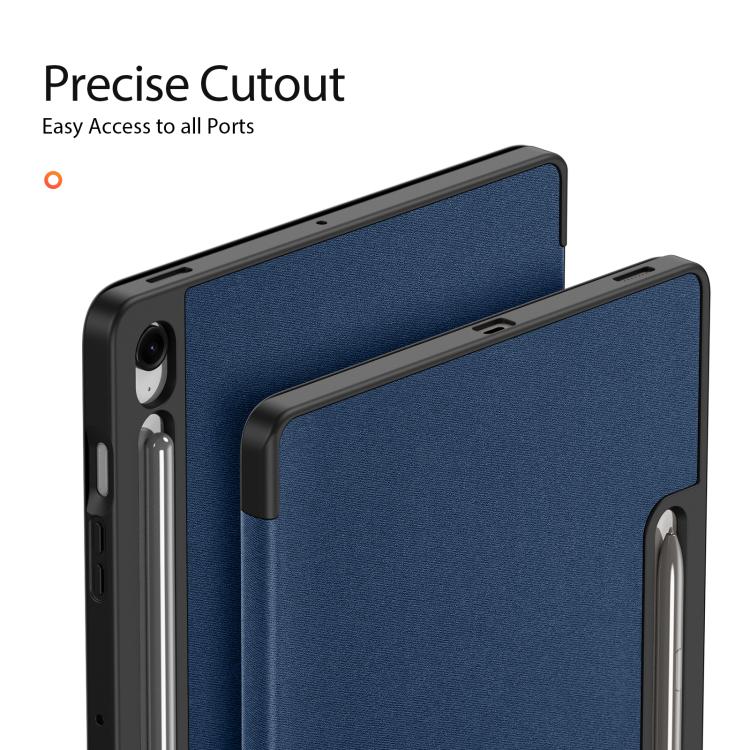 For Samsung Galaxy Tab S10 FE+ DUX DUCIS Domo Series Magnetic Flip Leather Tablet Case