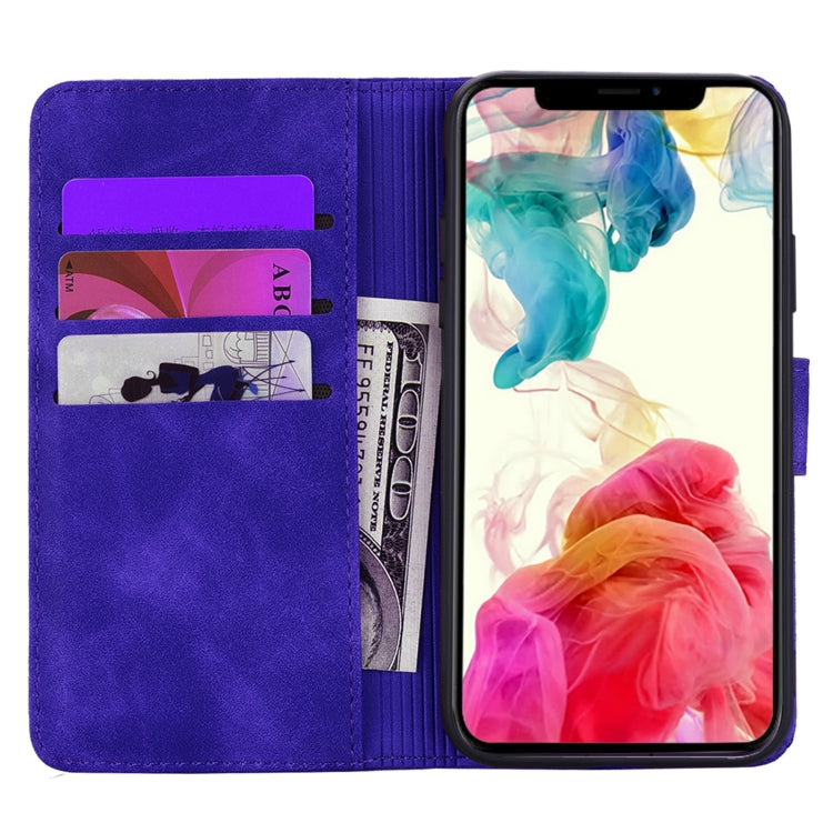 For iPhone 16 Pro Max Mandala Embossed Dual-Fold Calf Leather Phone Case