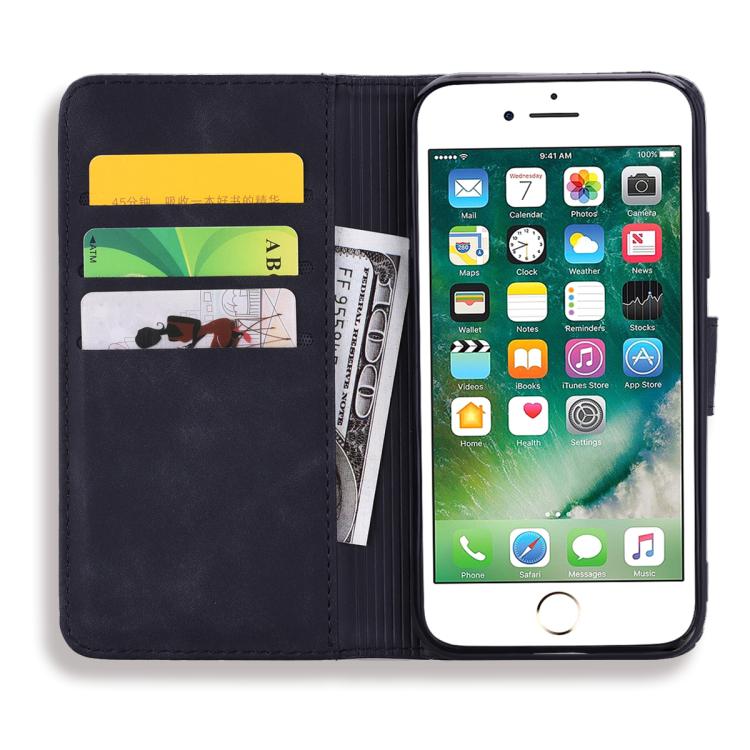 For iPhone 17e / 16e Mandala Embossed Dual-Fold Calf Leather Phone Case