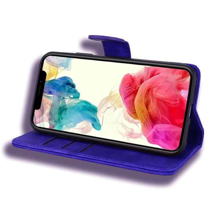For iPhone 17 Pro Mandala Embossed Dual-Fold Calf Leather Phone Case