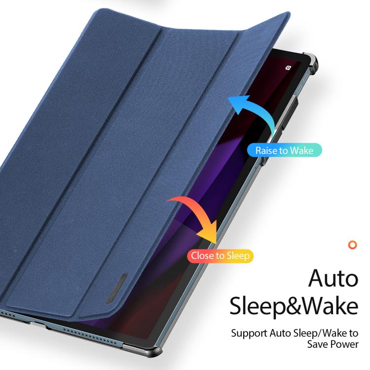 For Lenovo Yoga Tab Plus DUX DUCIS Domo Series Magnetic Flip Leather Tablet Case