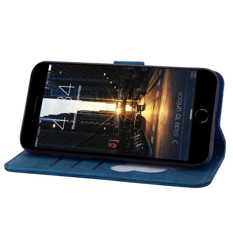 For iPhone 17e / 16e Cartoon Sakura Cat Embossed Leather Phone Case