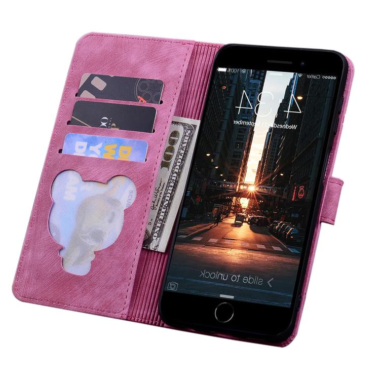For iPhone 17e / 16e Cartoon Sakura Cat Embossed Leather Phone Case