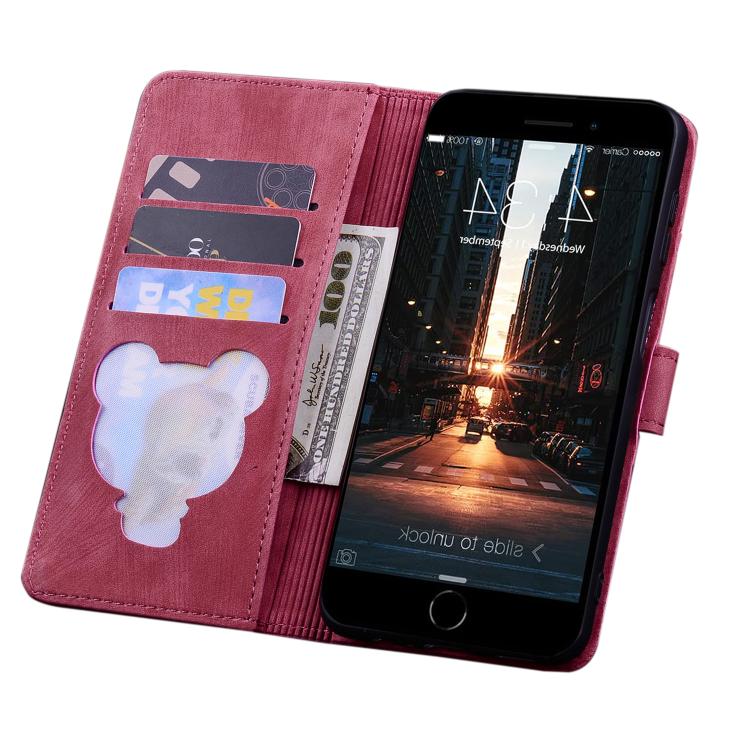 For iPhone 17e / 16e Cartoon Sakura Cat Embossed Leather Phone Case