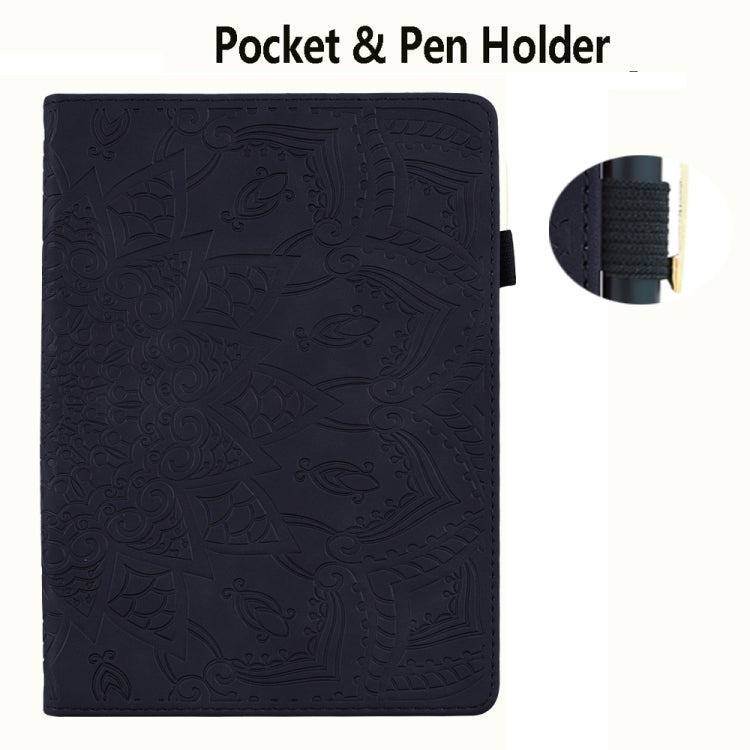 For Amazon Kindle Paperwhite 12th 2024 Calf Texture Embossed Leather Tablet Case