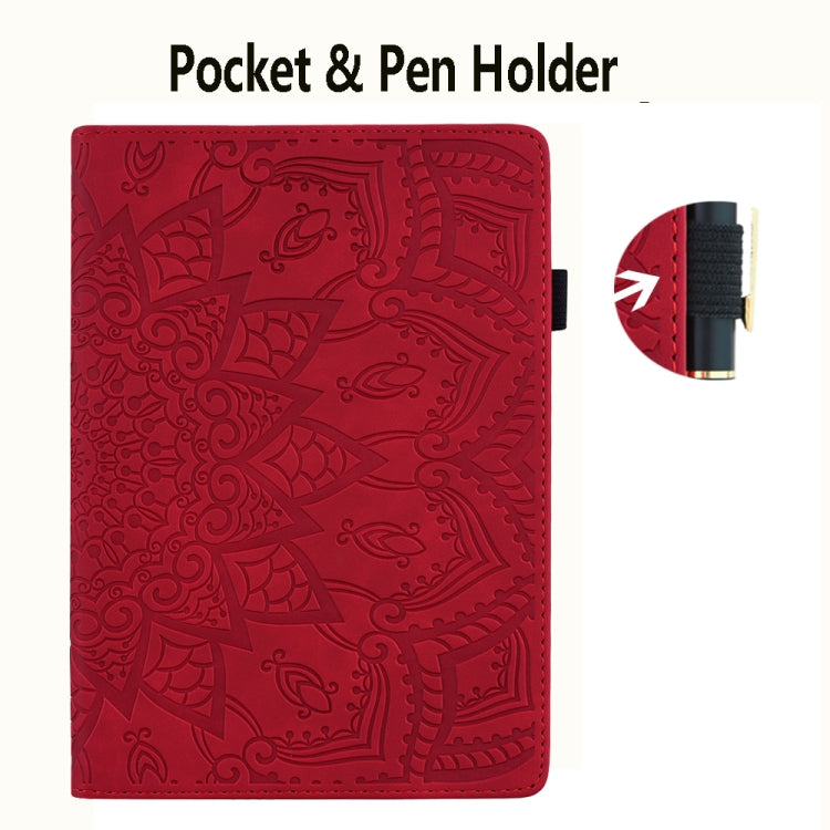 For Amazon Kindle Paperwhite 12th 2024 Calf Texture Embossed Leather Tablet Case