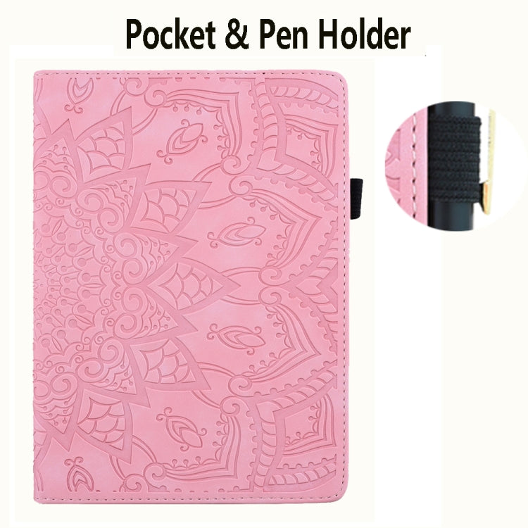 For Amazon Kindle Paperwhite 12th 2024 Calf Texture Embossed Leather Tablet Case
