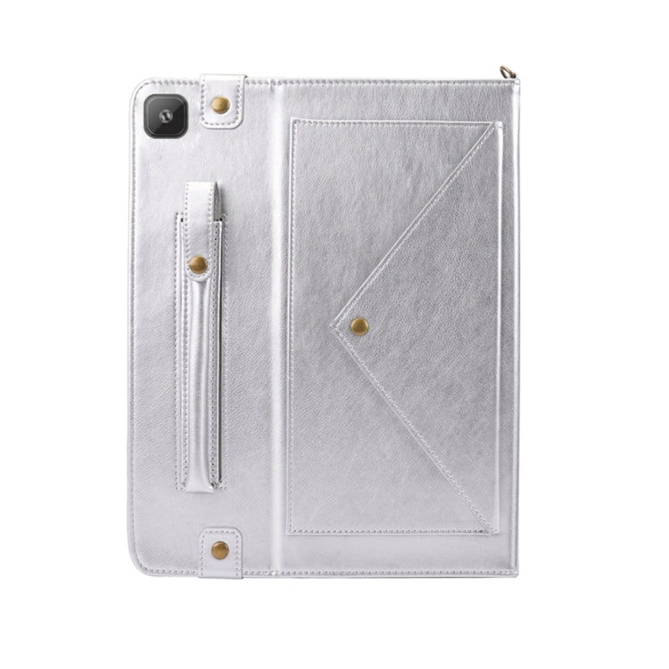 For Samsung Galaxy Tab S6 Lite P610/P615 Envelope Horizontal Flip PU Leather Case with Card Slots & Pen Slots & Holder & Wallet & Photo Frame & Shoulder Strap