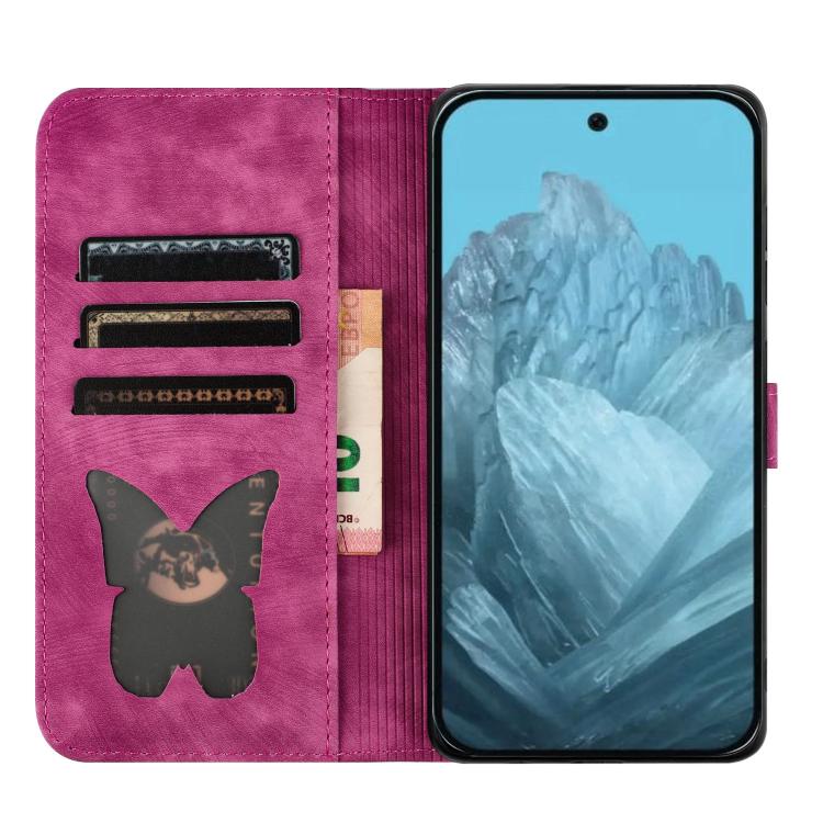 For Google Pixel 10a Butterfly Cat Embossing Flip Leather Phone Case