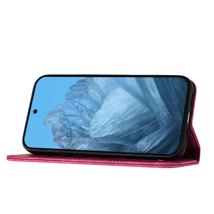 For Google Pixel 10a Butterfly Cat Embossing Flip Leather Phone Case