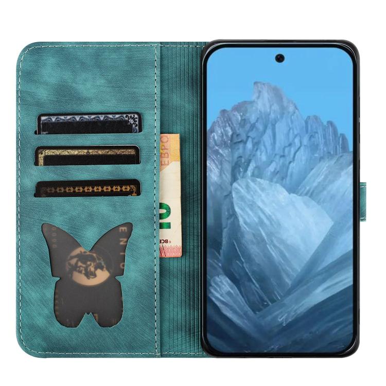 For Google Pixel 10a Butterfly Cat Embossing Flip Leather Phone Case