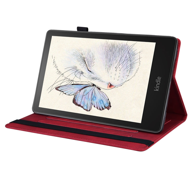 For Amazon Kindle Paperwhite 12th 2024 Splicing Shockproof Leather Tablet Case