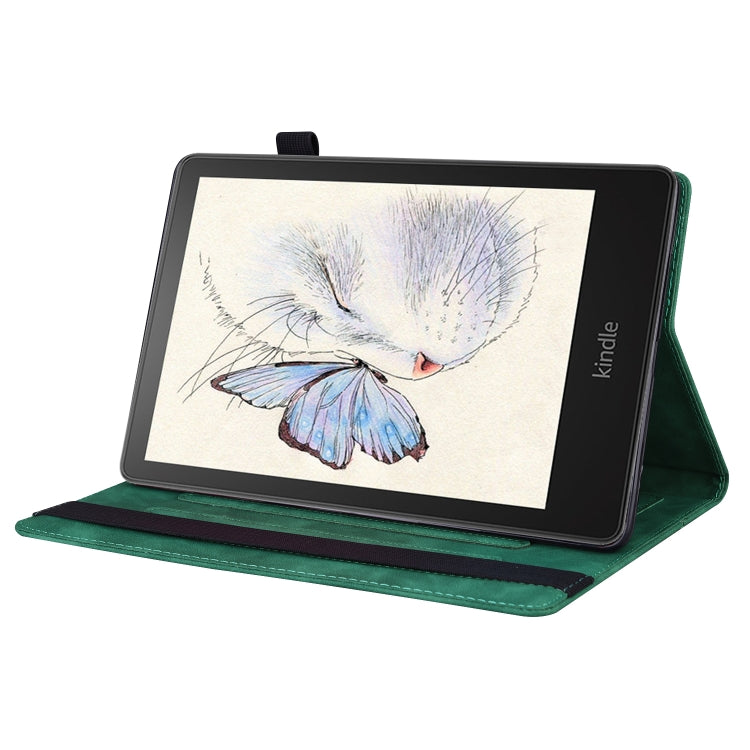 For Amazon Kindle Paperwhite 12th 2024 Splicing Shockproof Leather Tablet Case