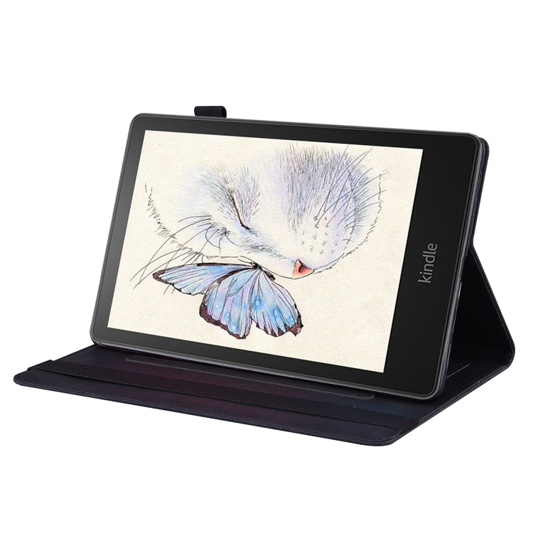 For Amazon Kindle Paperwhite 12th 2024 Splicing Shockproof Leather Tablet Case
