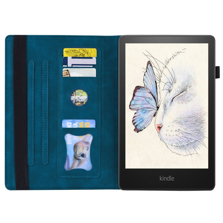 For Amazon Kindle Paperwhite 12th 2024 Splicing Shockproof Leather Tablet Case