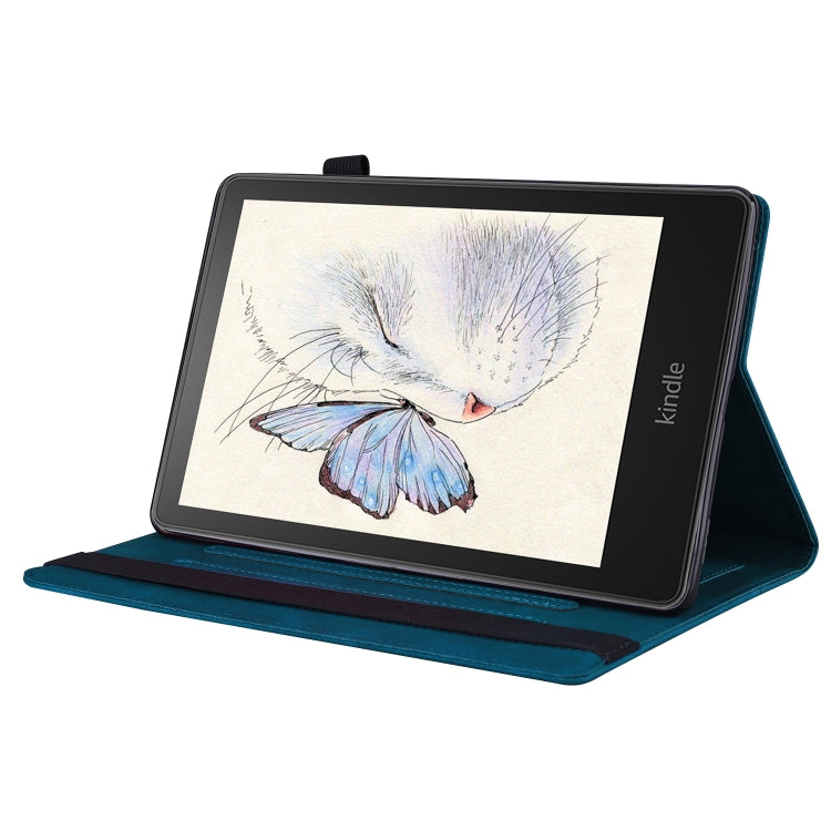 For Amazon Kindle Paperwhite 12th 2024 Splicing Shockproof Leather Tablet Case