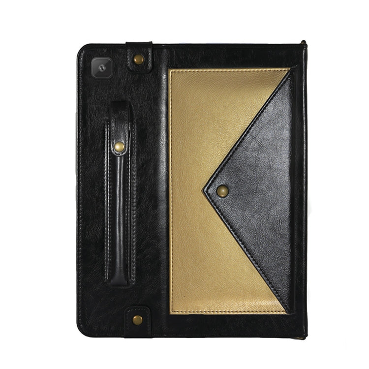 For Samsung Galaxy Tab S6 Lite P610/P615 Envelope Color Matching Horizontal Flip PU Leather Case with Card Slots & Pen Slots & Holder & Wallet & Photo Frame & Shoulder Strap