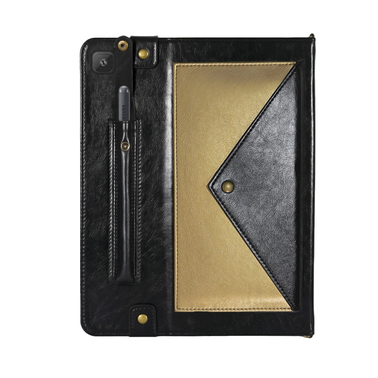 For Samsung Galaxy Tab S6 Lite P610/P615 Envelope Color Matching Horizontal Flip PU Leather Case with Card Slots & Pen Slots & Holder & Wallet & Photo Frame & Shoulder Strap