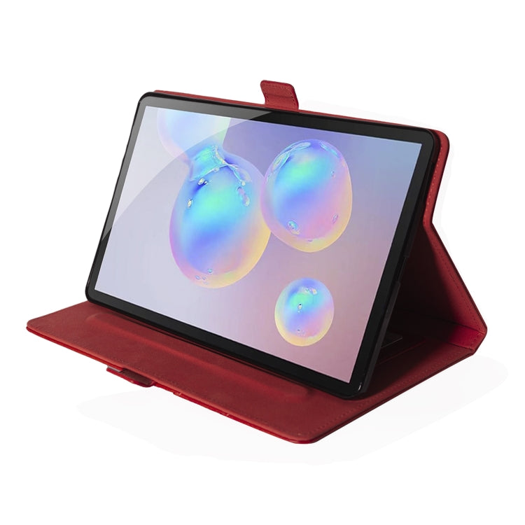 For Samsung Galaxy Tab S6 Lite P610/P615 Horizontal Flip Double Holder Leather Case with Holder & Card Slots & Photo Frame