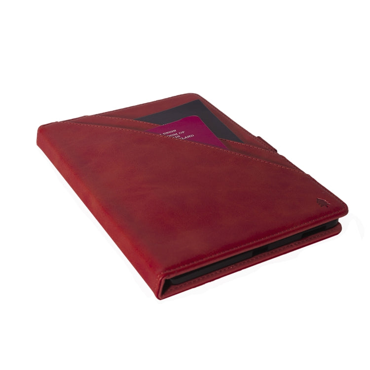 For Samsung Galaxy Tab S6 Lite P610/P615 Horizontal Flip Double Holder Leather Case with Holder & Card Slots & Photo Frame