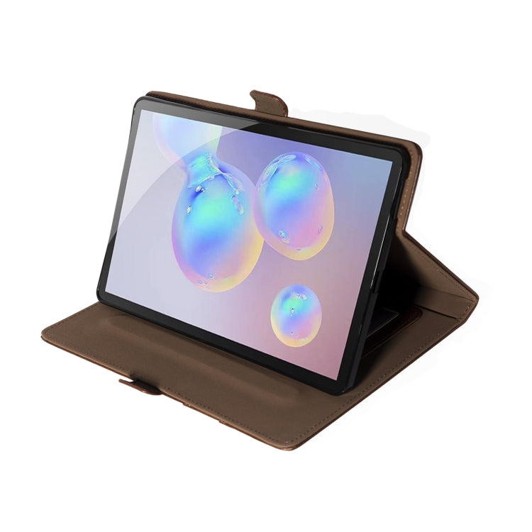 For Samsung Galaxy Tab S6 Lite P610/P615 Horizontal Flip Double Holder Leather Case with Holder & Card Slots & Photo Frame