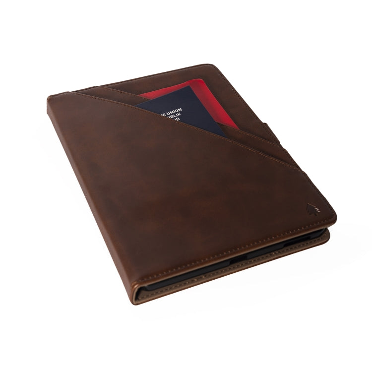 For Samsung Galaxy Tab S6 Lite P610/P615 Horizontal Flip Double Holder Leather Case with Holder & Card Slots & Photo Frame