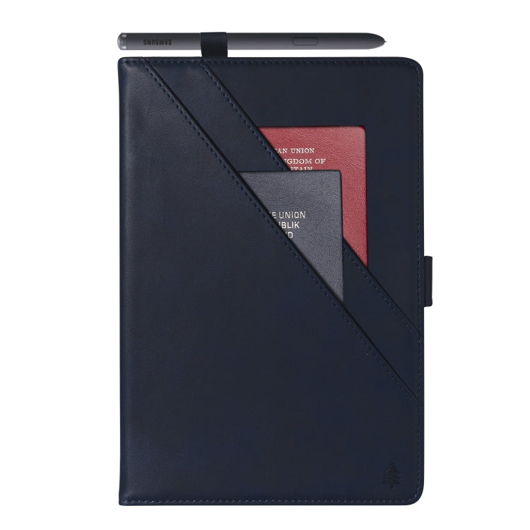 For Samsung Galaxy Tab S6 Lite P610/P615 Horizontal Flip Double Holder Leather Case with Holder & Card Slots & Photo Frame
