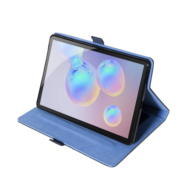 For Samsung Galaxy Tab S6 Lite P610/P615 Horizontal Flip Double Holder Leather Case with Holder & Card Slots & Photo Frame