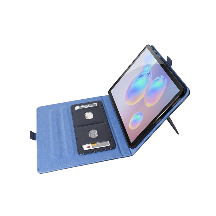 For Samsung Galaxy Tab S6 Lite P610/P615 Horizontal Flip Double Holder Leather Case with Holder & Card Slots & Photo Frame