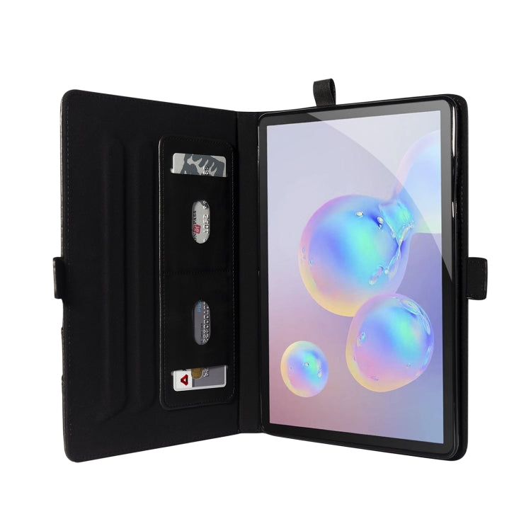 For Samsung Galaxy Tab S6 Lite P610/P615 Horizontal Flip Double Holder Leather Case with Holder & Card Slots & Photo Frame