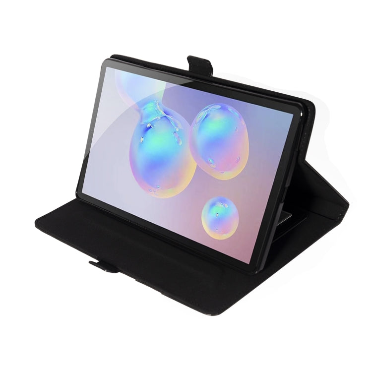 For Samsung Galaxy Tab S6 Lite P610/P615 Horizontal Flip Double Holder Leather Case with Holder & Card Slots & Photo Frame