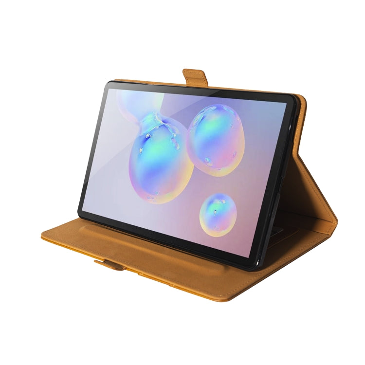 For Samsung Galaxy Tab S6 Lite P610/P615 Horizontal Flip Double Holder Leather Case with Holder & Card Slots & Photo Frame
