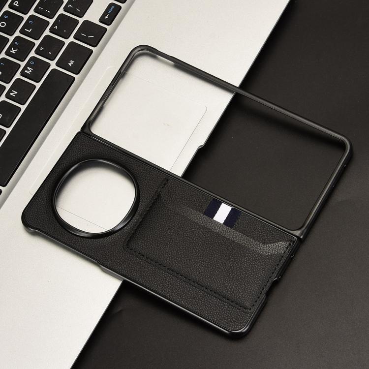 For OPPO Find N5 Litchi Texture Card Slots Back Cover Phone Case