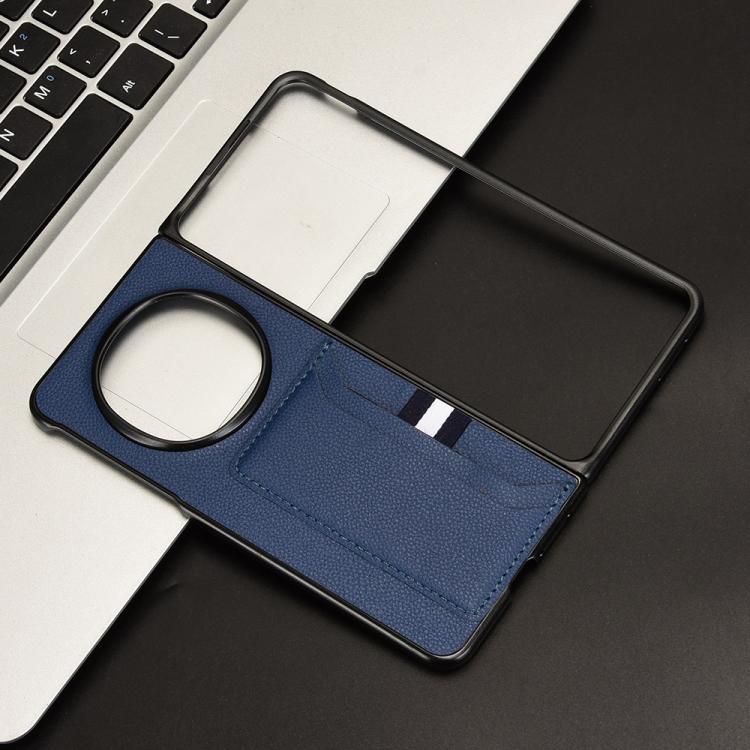 For OPPO Find N5 Litchi Texture Card Slots Back Cover Phone Case