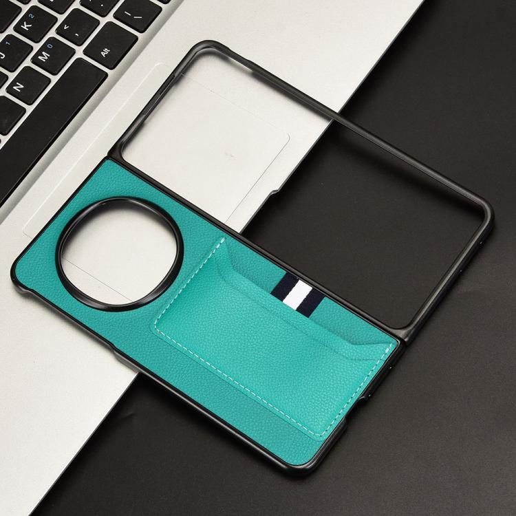 For OPPO Find N5 Litchi Texture Card Slots Back Cover Phone Case