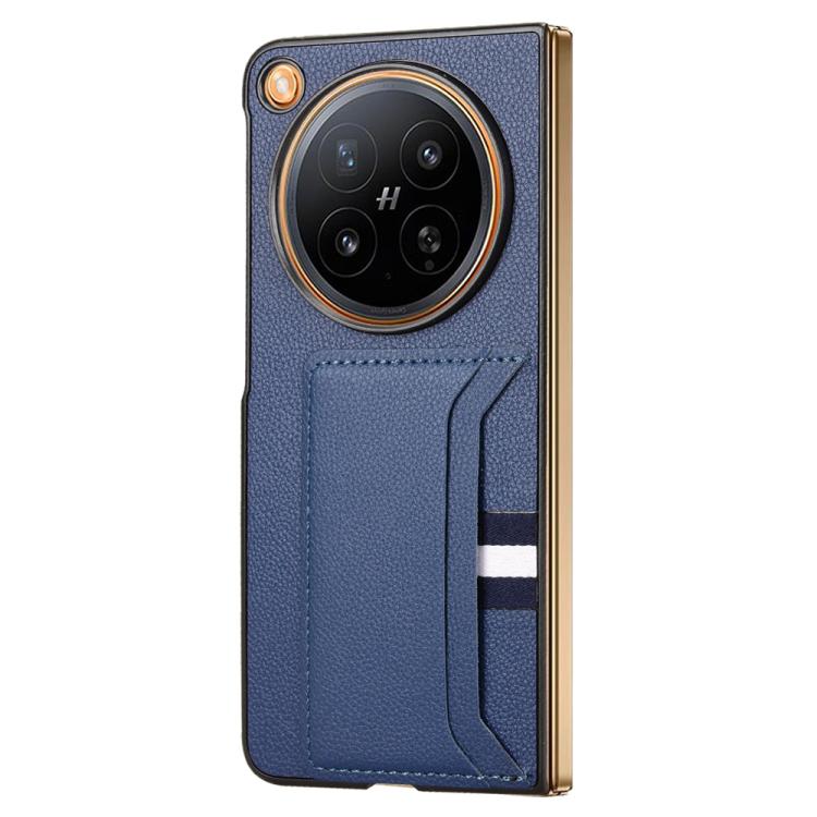 For OPPO Find N6 5G Litchi Texture Card Slots Back Cover Phone Case