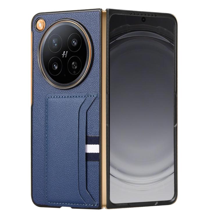 For OPPO Find N6 5G Litchi Texture Card Slots Back Cover Phone Case