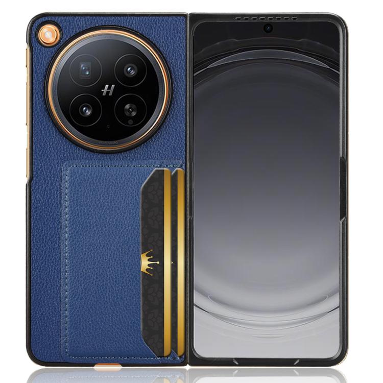 For OPPO Find N6 5G Litchi Texture Card Slots Back Cover Phone Case