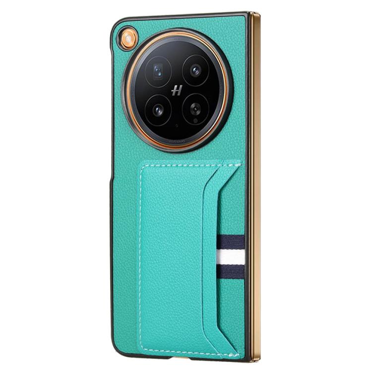 For OPPO Find N6 5G Litchi Texture Card Slots Back Cover Phone Case