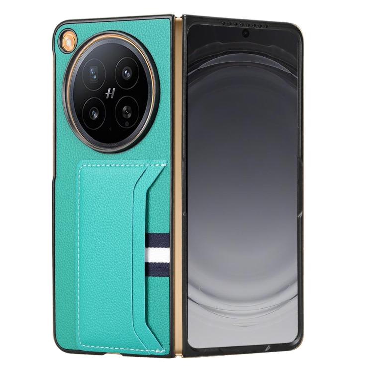 For OPPO Find N6 5G Litchi Texture Card Slots Back Cover Phone Case