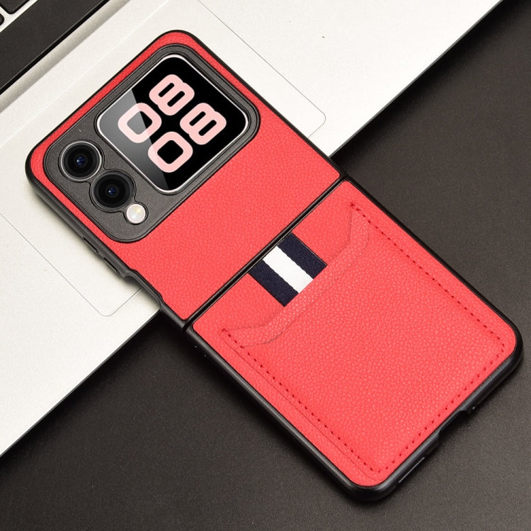 For Huawei nova Flip Litchi Texture Card Slots Back Cover Phone Case