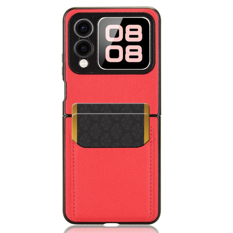 For Huawei nova Flip Litchi Texture Card Slots Back Cover Phone Case