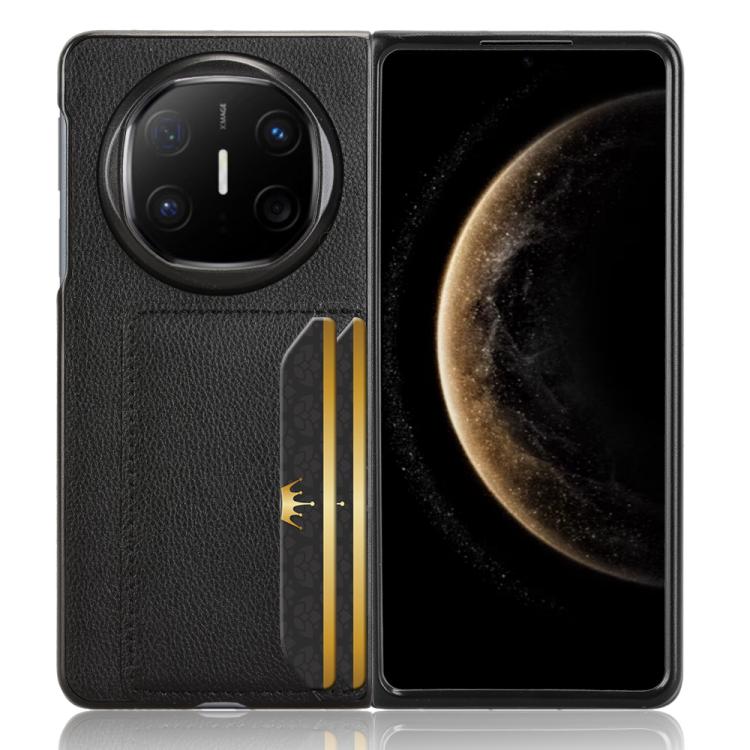 For Huawei Mate X6 Litchi Texture Card Slots Back Cover Phone Case