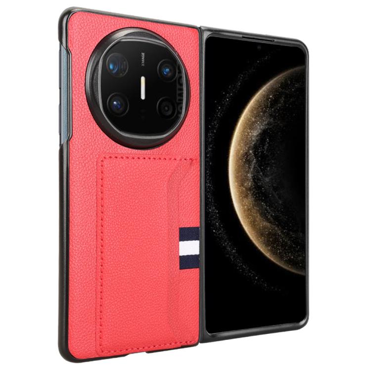 For Huawei Mate X6 Litchi Texture Card Slots Back Cover Phone Case