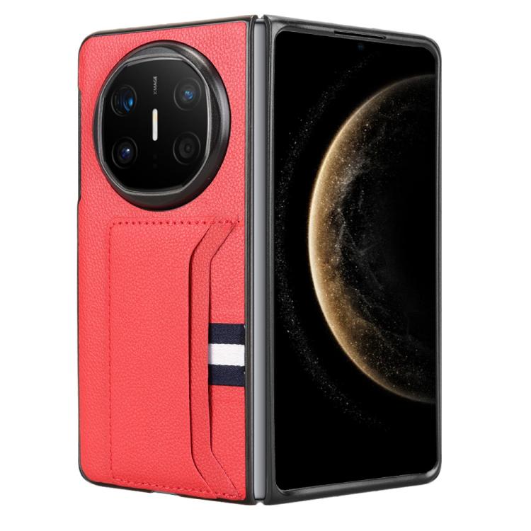 For Huawei Mate X6 Litchi Texture Card Slots Back Cover Phone Case