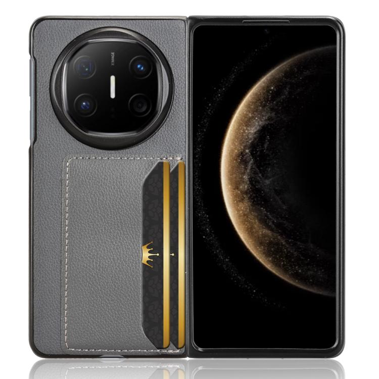 For Huawei Mate X6 Litchi Texture Card Slots Back Cover Phone Case