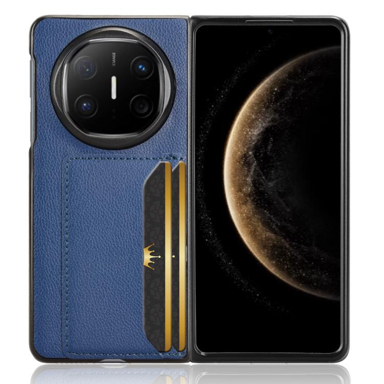 For Huawei Mate X6 Litchi Texture Card Slots Back Cover Phone Case