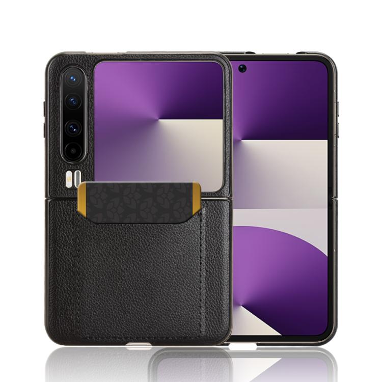 For Huawei Pura X Litchi Texture Card Slots Back Cover Phone Case