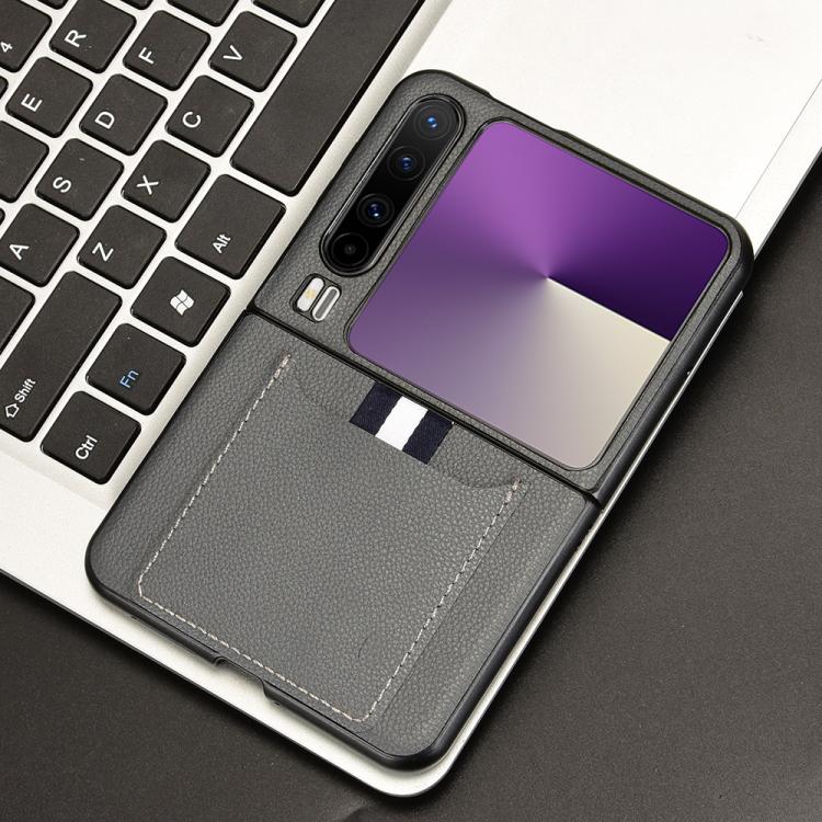 For Huawei Pura X Litchi Texture Card Slots Back Cover Phone Case