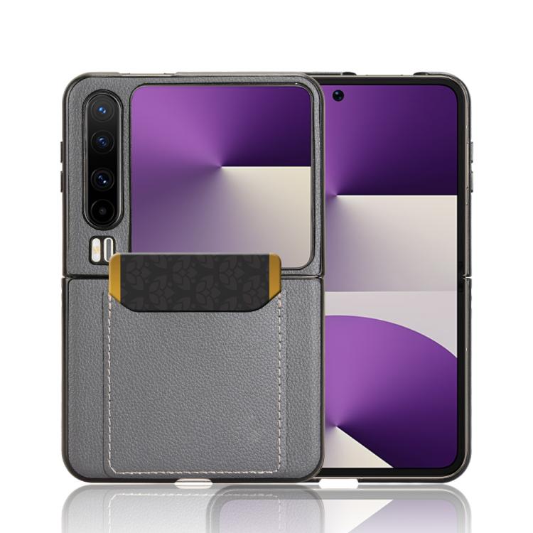 For Huawei Pura X Litchi Texture Card Slots Back Cover Phone Case